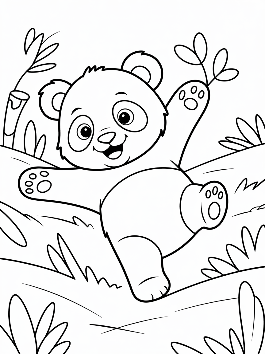 Black 🖤 white 🤍 - Free Coloring Page