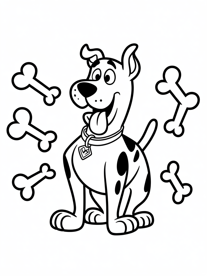 Scooby doo - Free Coloring Page