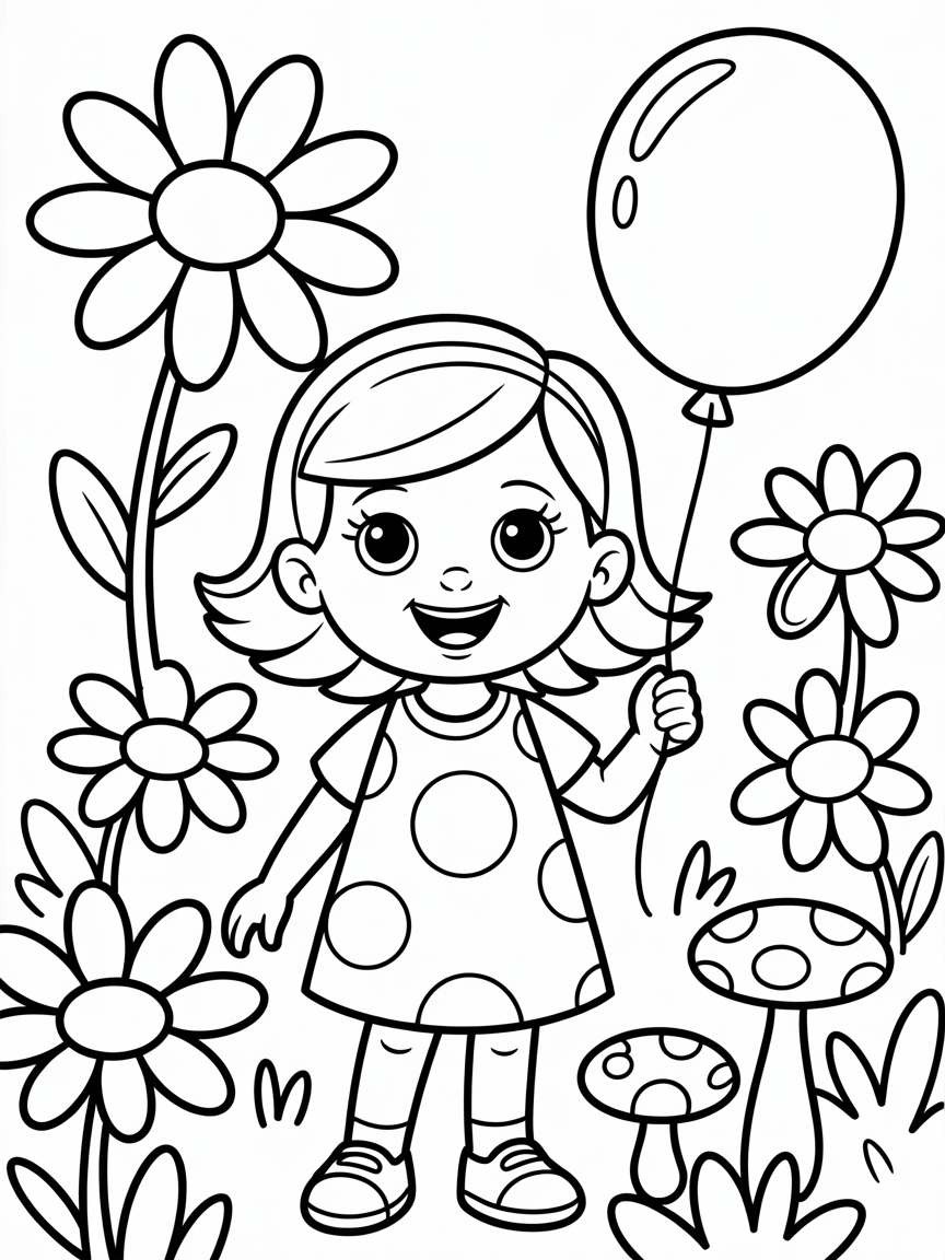 Alia - Free Coloring Page