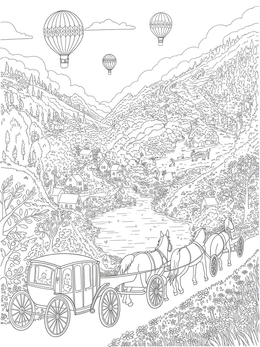 A world without digital - Free Coloring Page