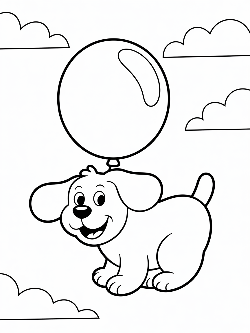 balloon - Free Coloring Page