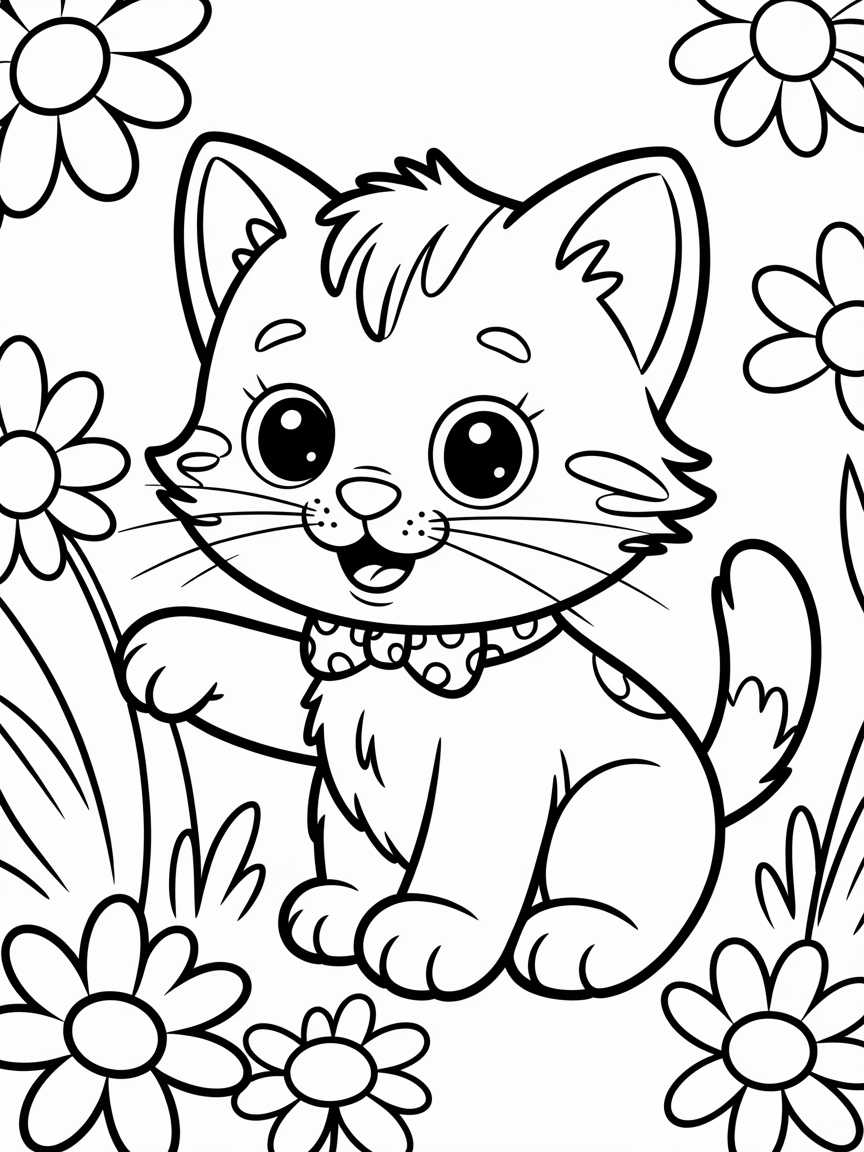 Koty - Free Coloring Page