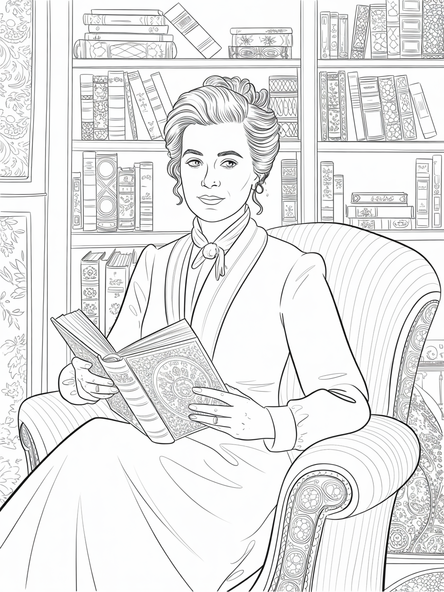 Phillipa Tucker - Free Coloring Page