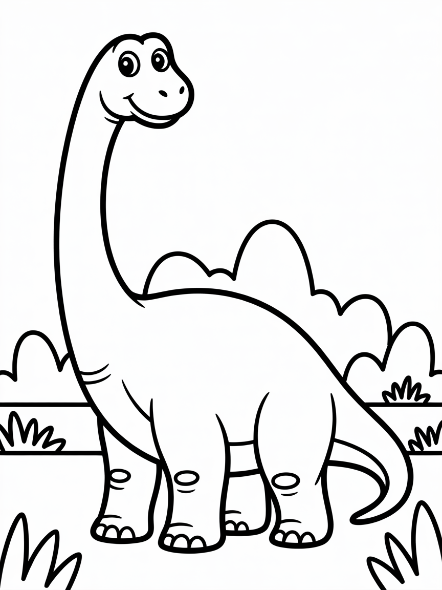 a dinosaurius - Free Coloring Page