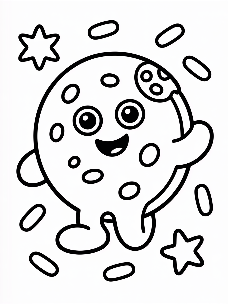 Cookie - Free Coloring Page
