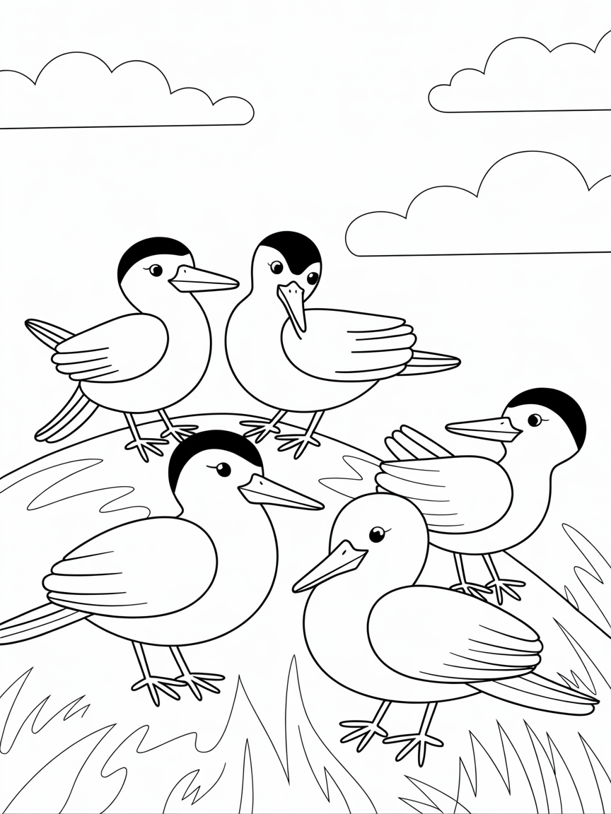 ternurines - Free Coloring Page