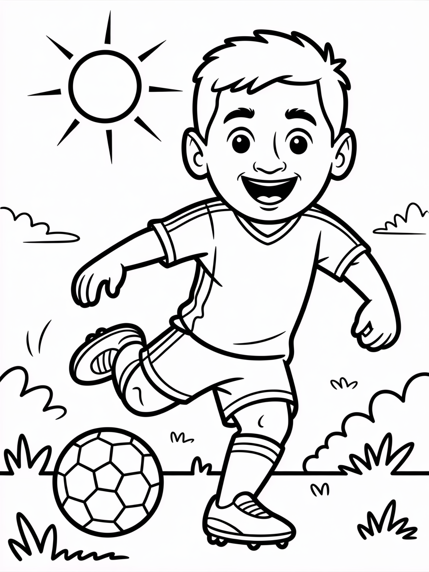 Messi - Free Printable Coloring Page - Free Coloring Page