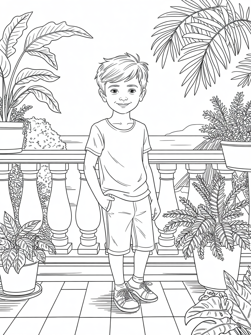 Lucas richardson Navas parejo de Ibiza 11 años - Free Coloring Page