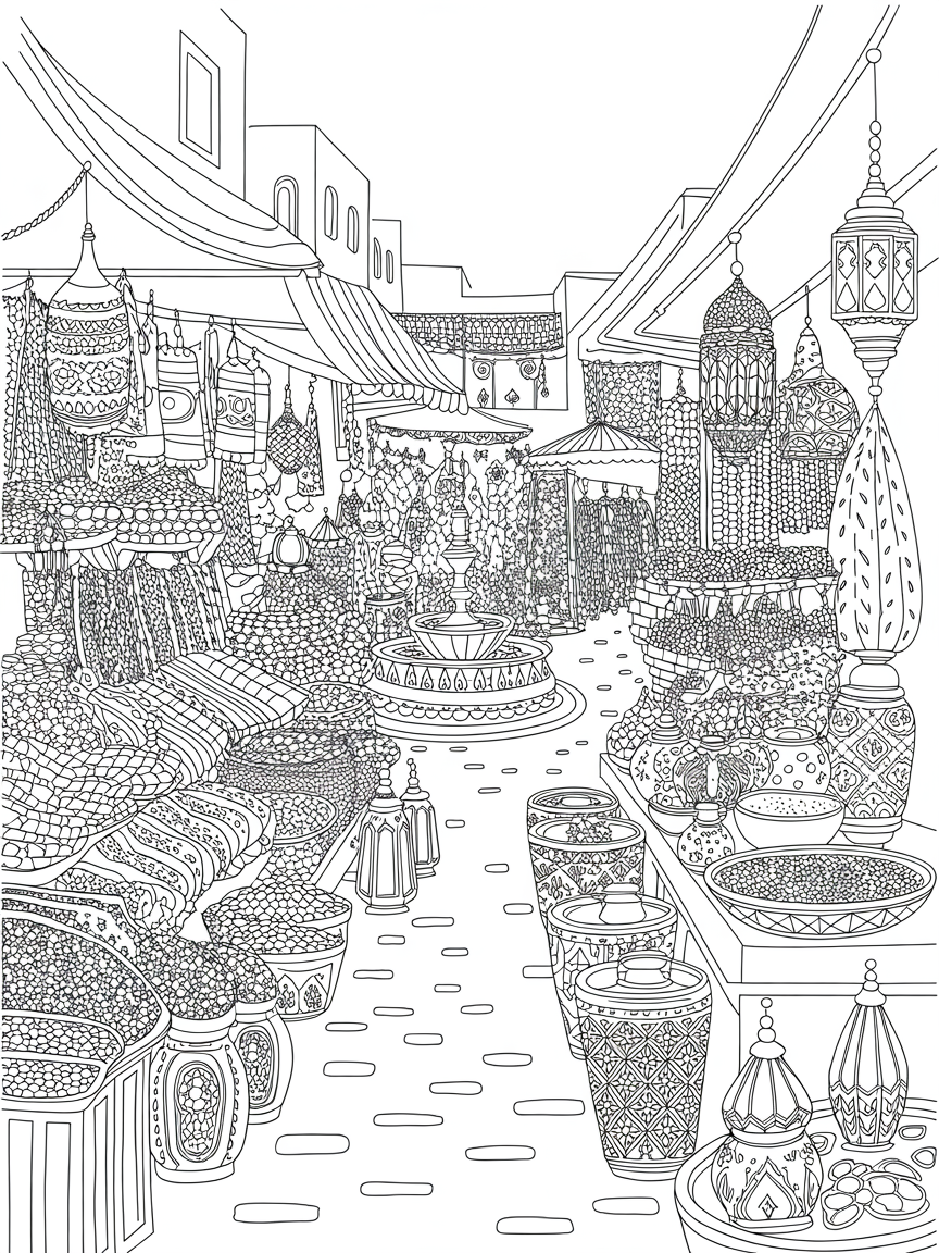 Tung tung tung sahur - Free Coloring Page