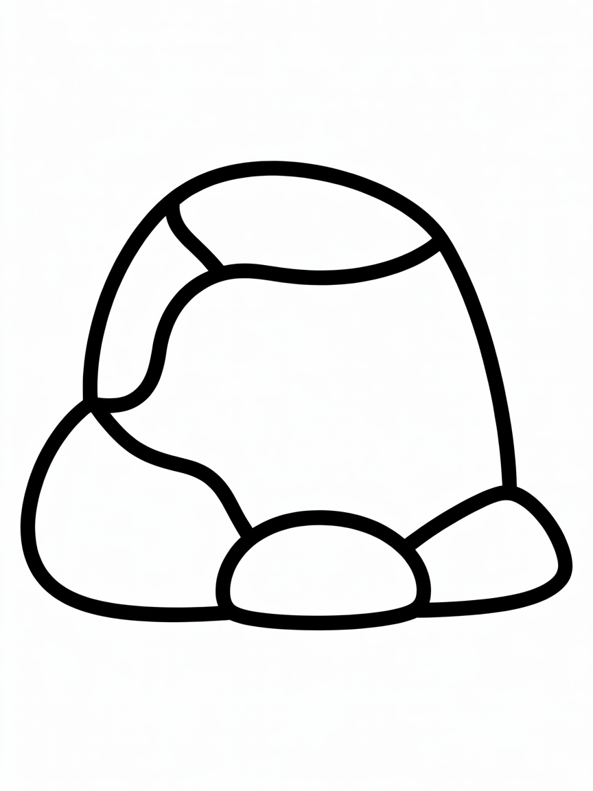 rock - Free Coloring Page