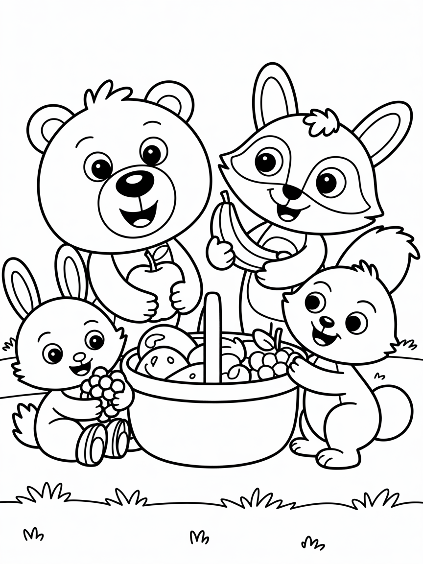4 - Free Coloring Page