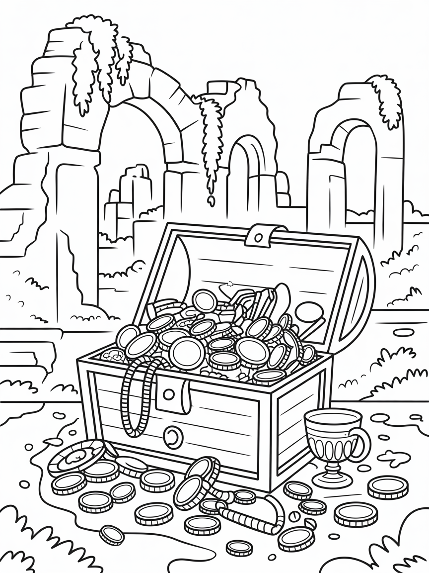 Gold - Free Coloring Page