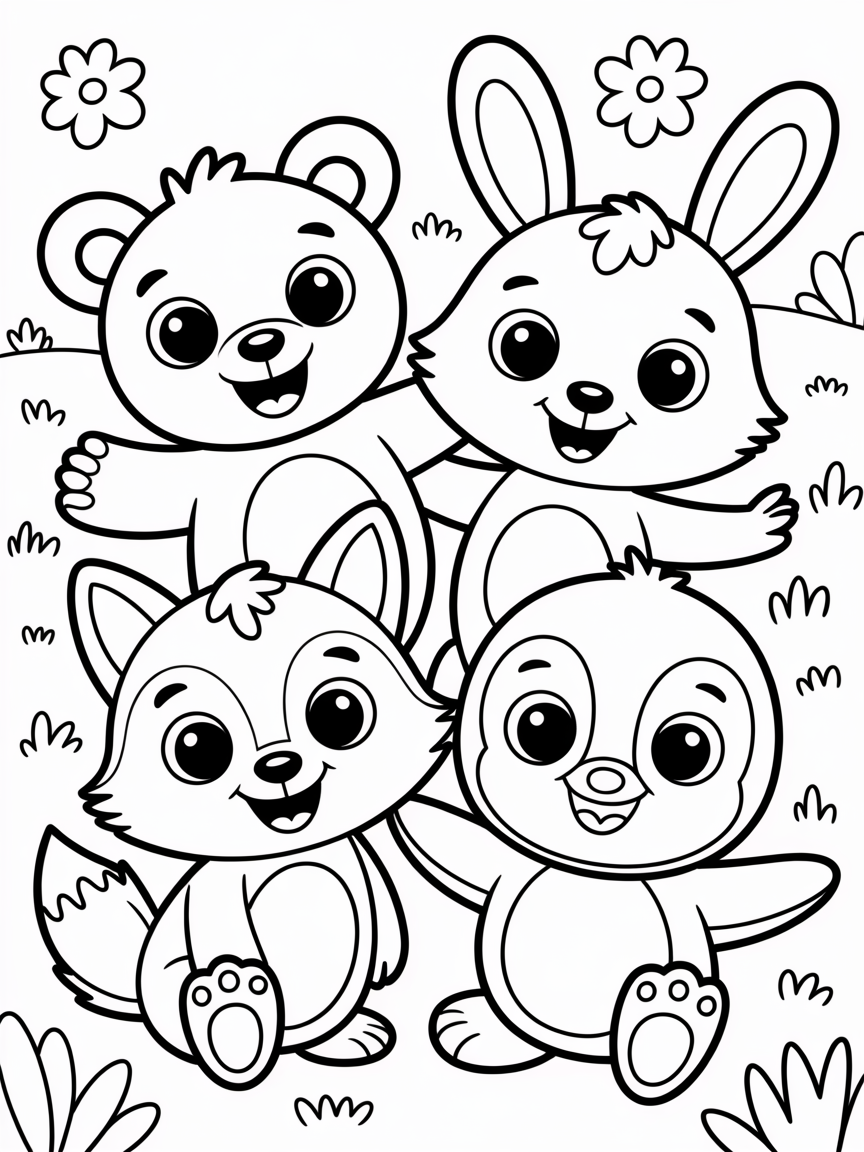 Animal colouring pages - Free Coloring Page