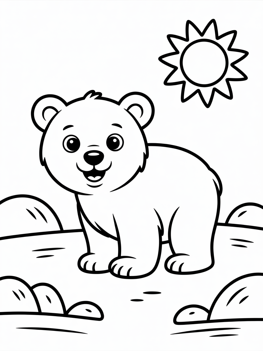 white - Free Coloring Page