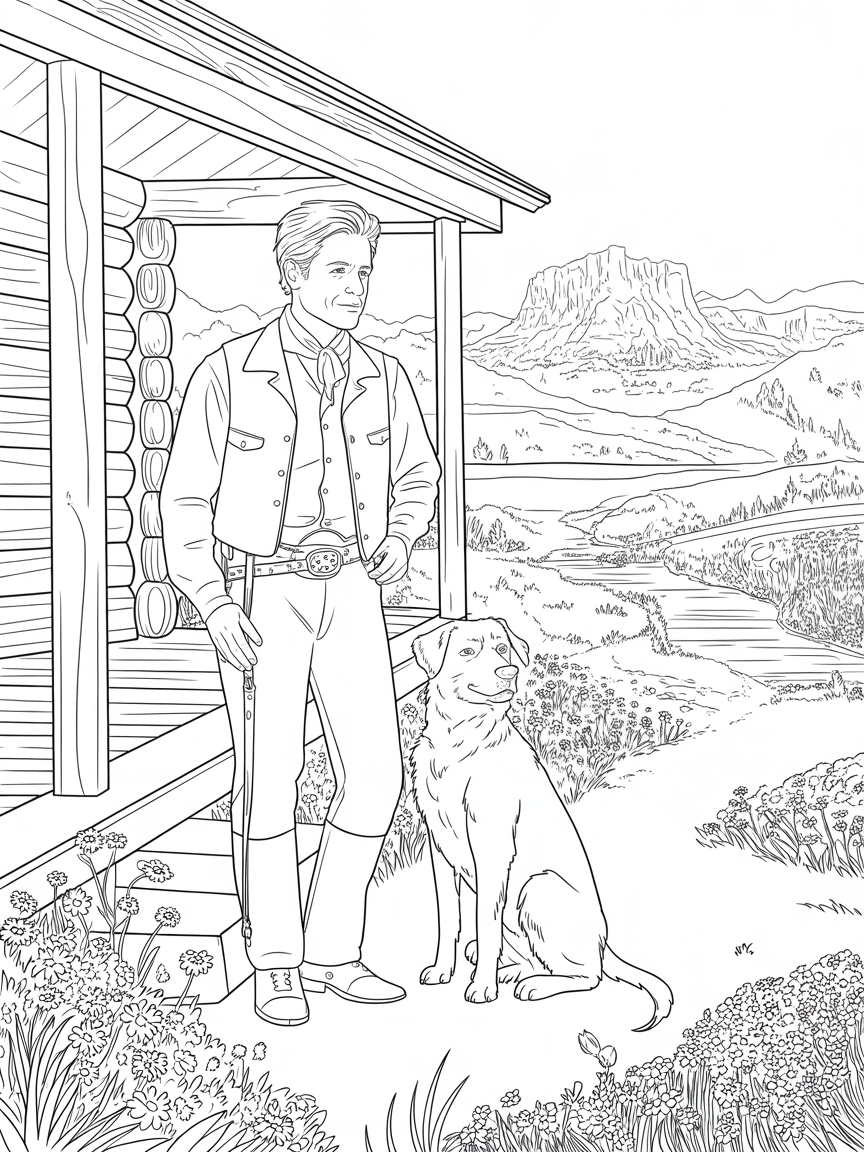 When calls the heart jack - Free Coloring Page