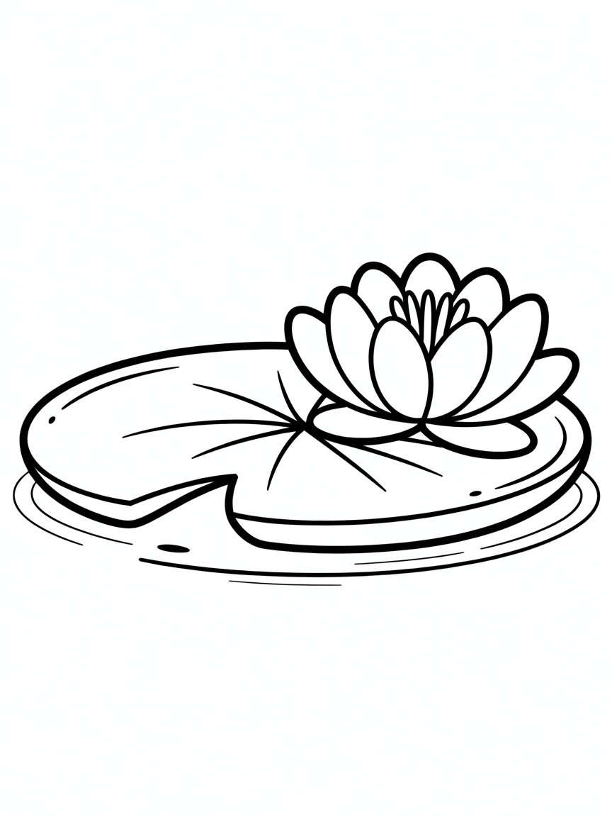 Lilypad - Free Coloring Page