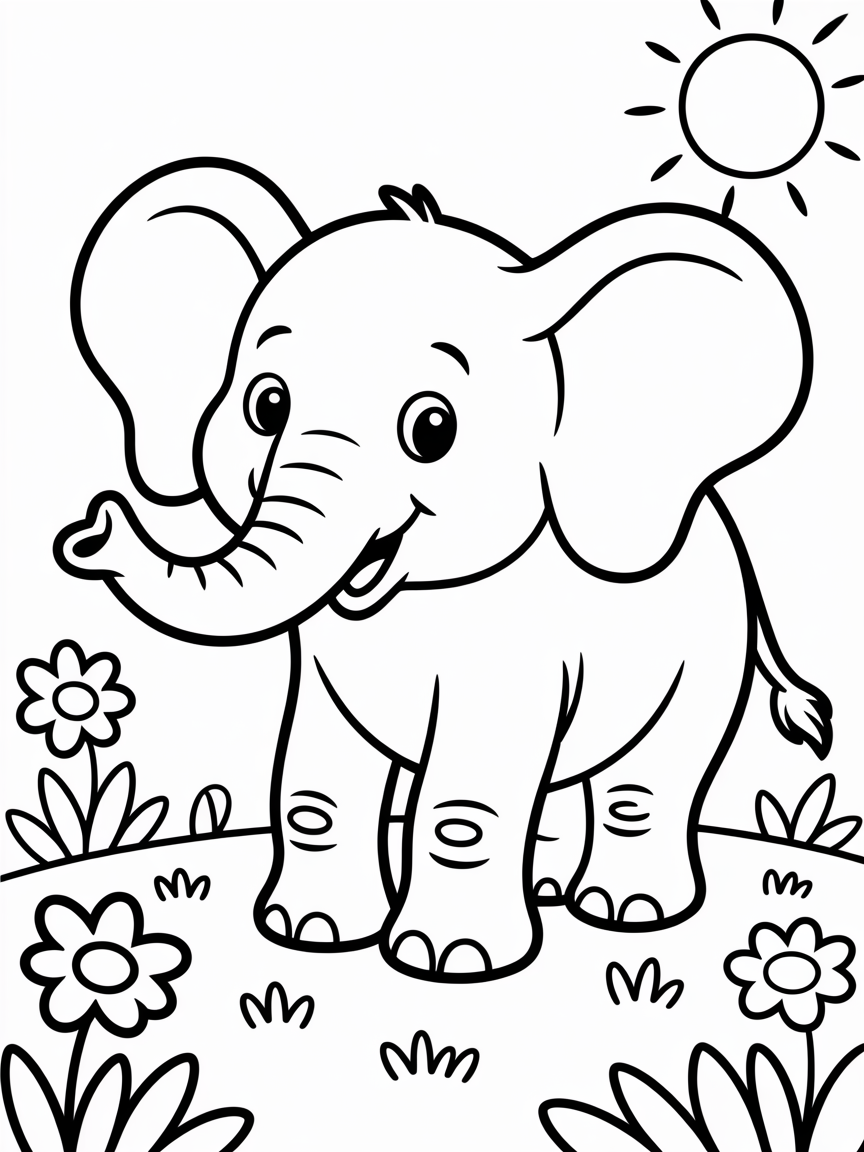 Aesthetic - Free Coloring Page