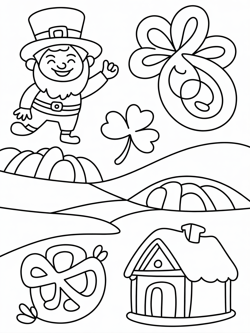 IRISH CULTURE - Free Coloring Page