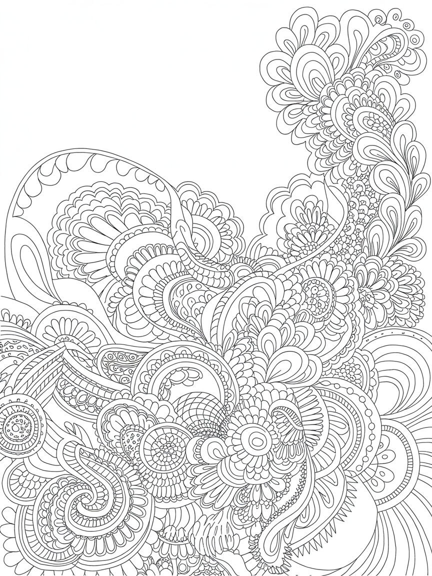 Henna world - Free Coloring Page