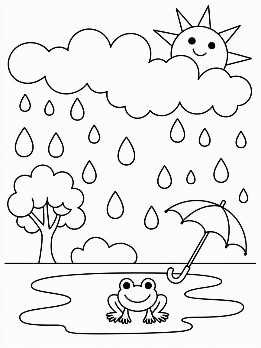 Rain world - Free Coloring Page
