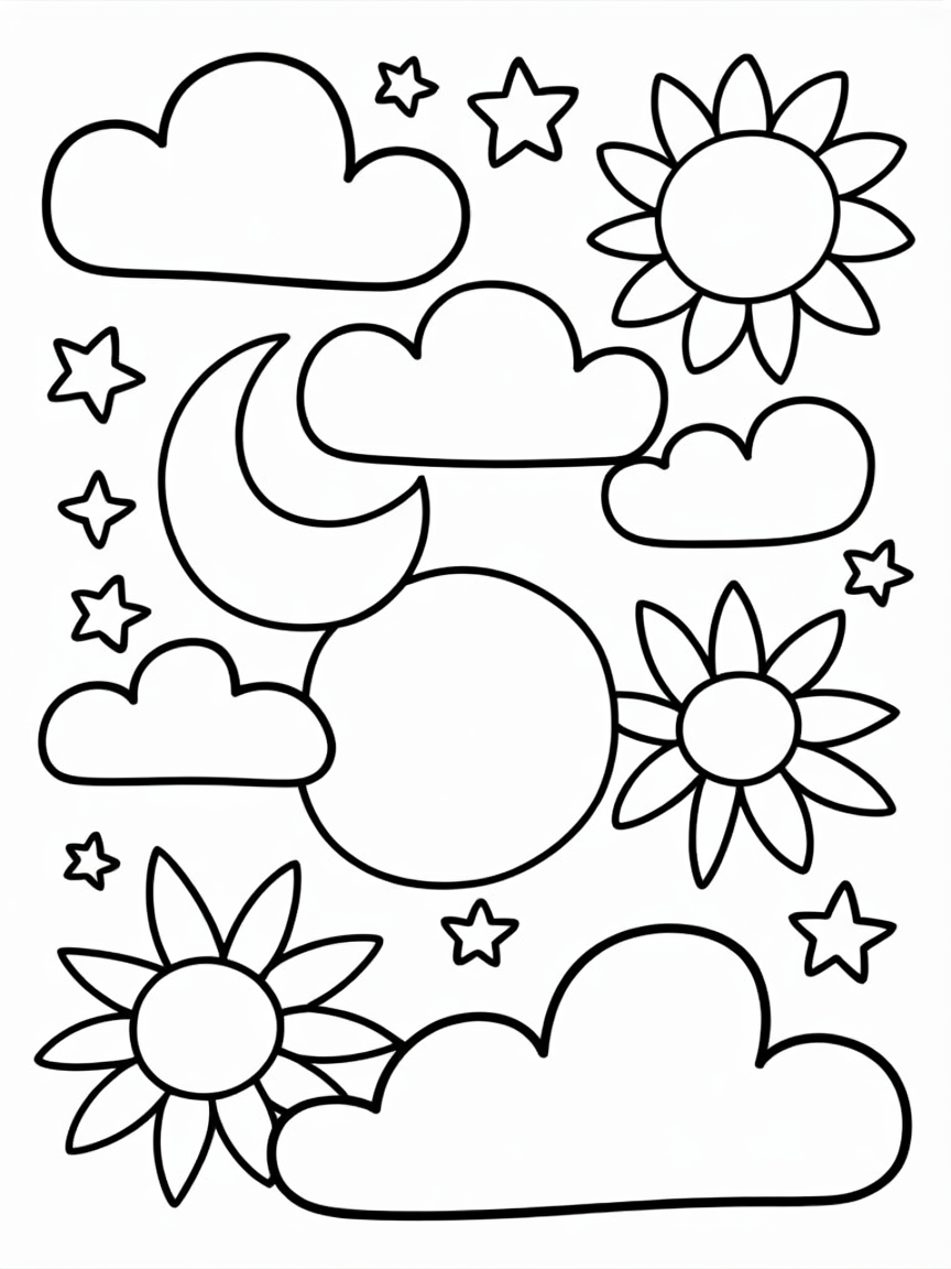 Boho design - Free Coloring Page