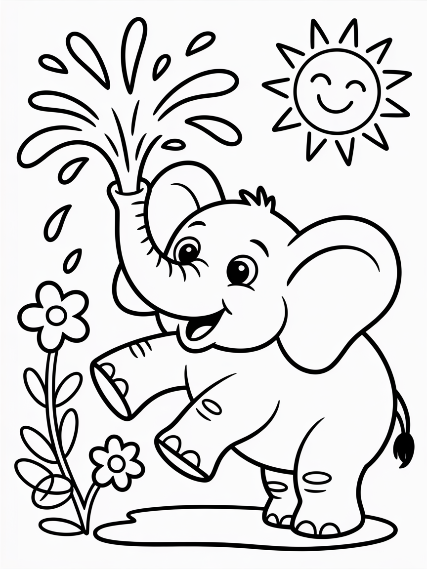 Line art - Free Coloring Page