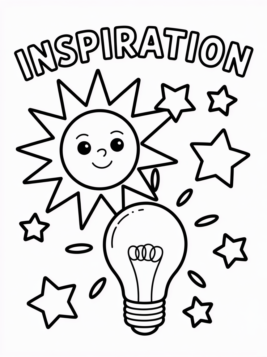 Inspiration - Free Coloring Page
