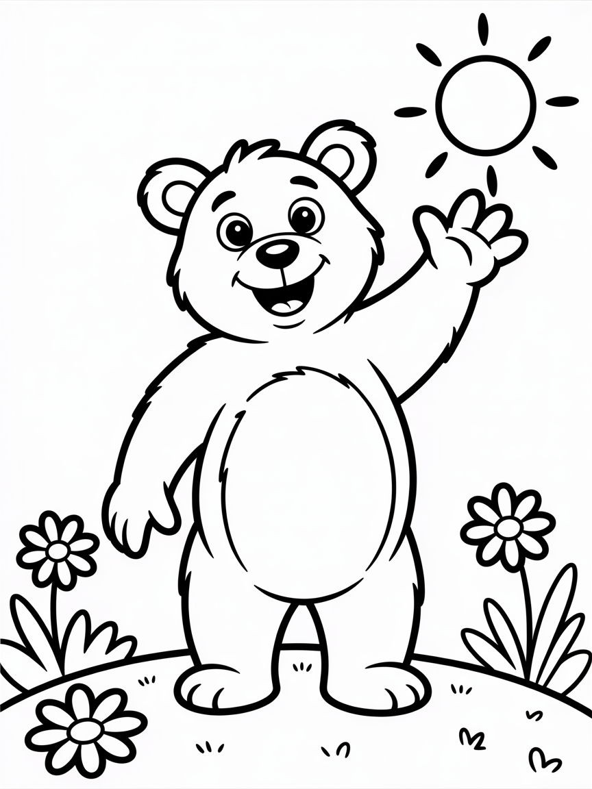 Friend - Free Coloring Page