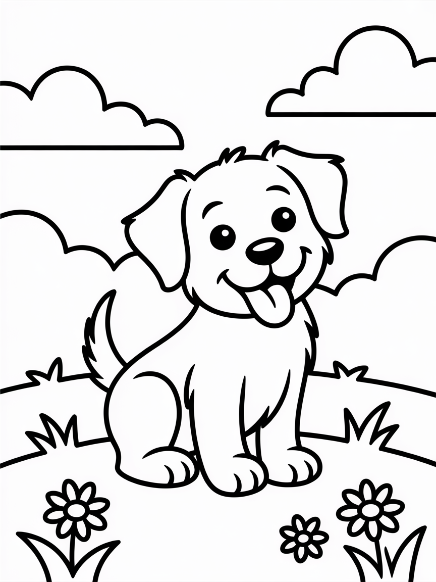 Shiztu - Free Coloring Page