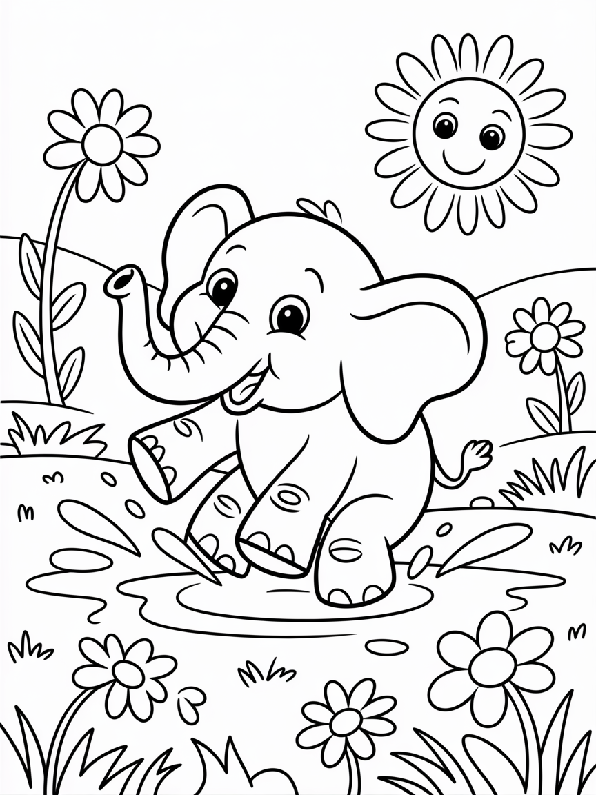Fun colors - Free Coloring Page