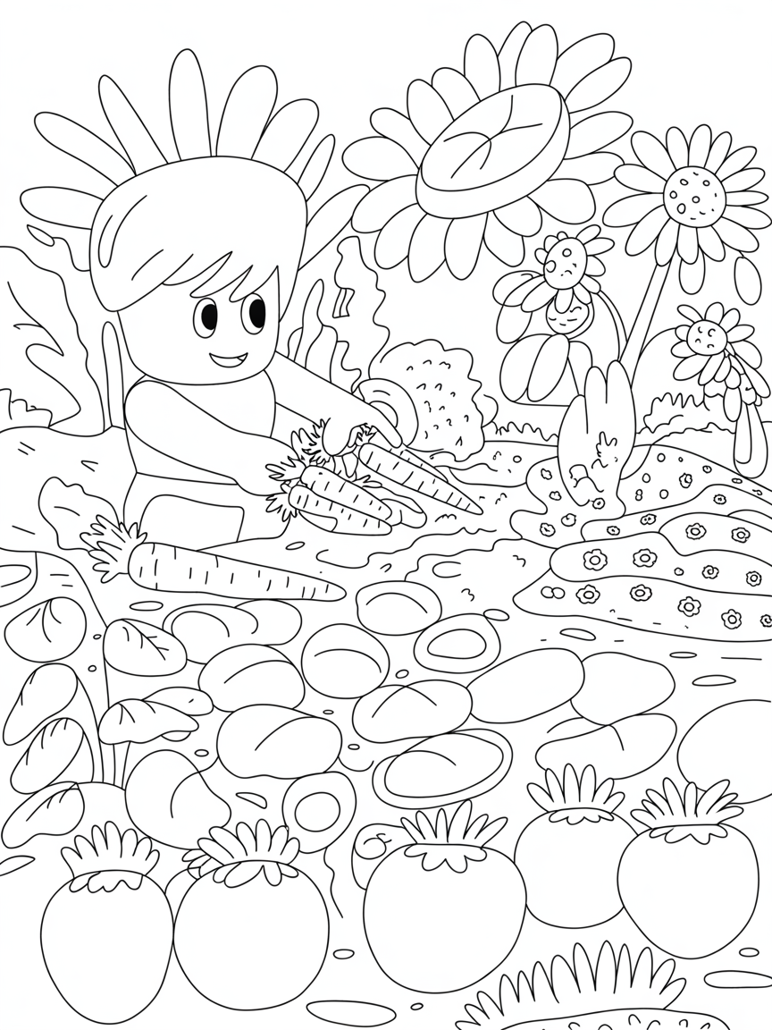 Gorw a garden roblox - Free Coloring Page