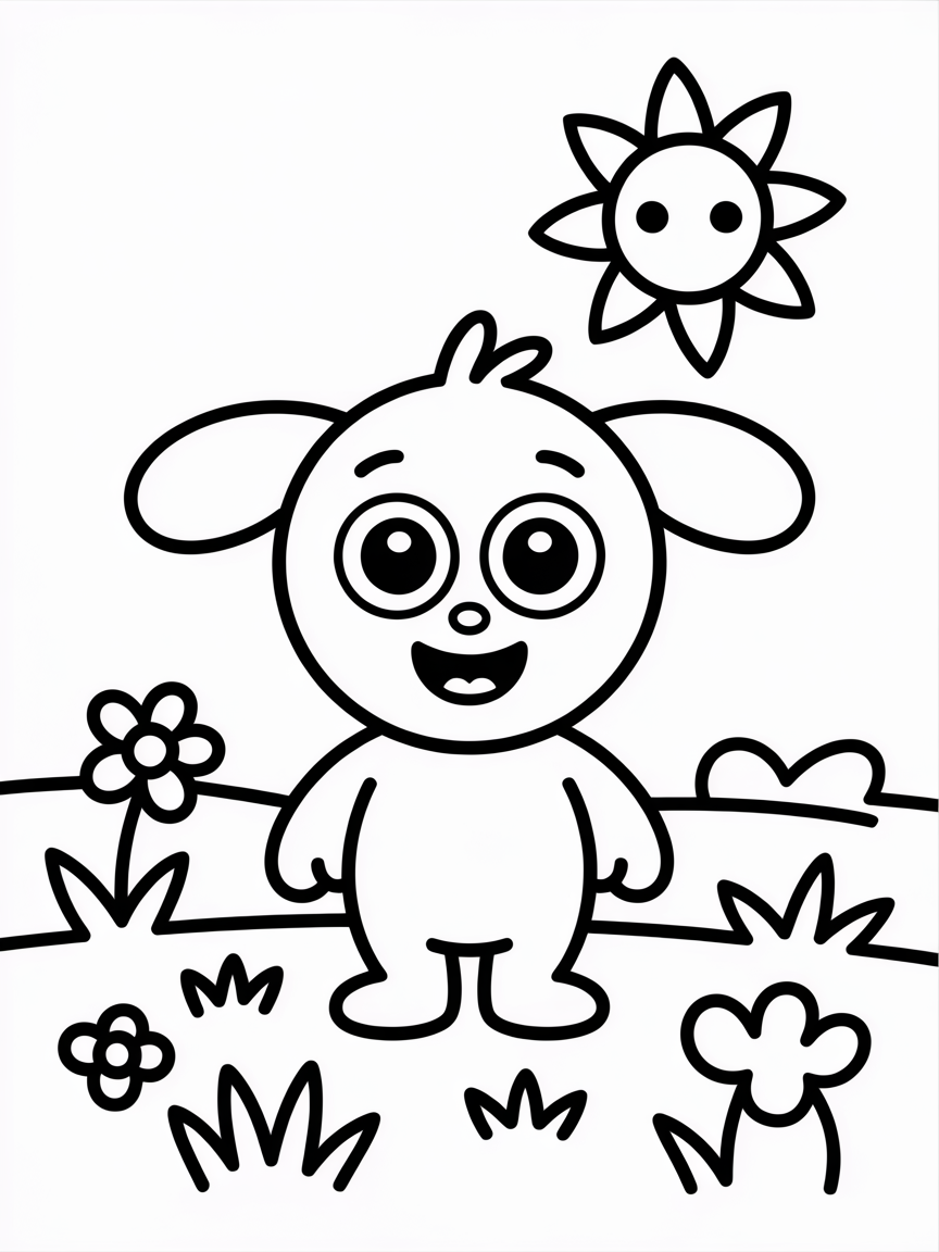 Doodle - Free Coloring Page