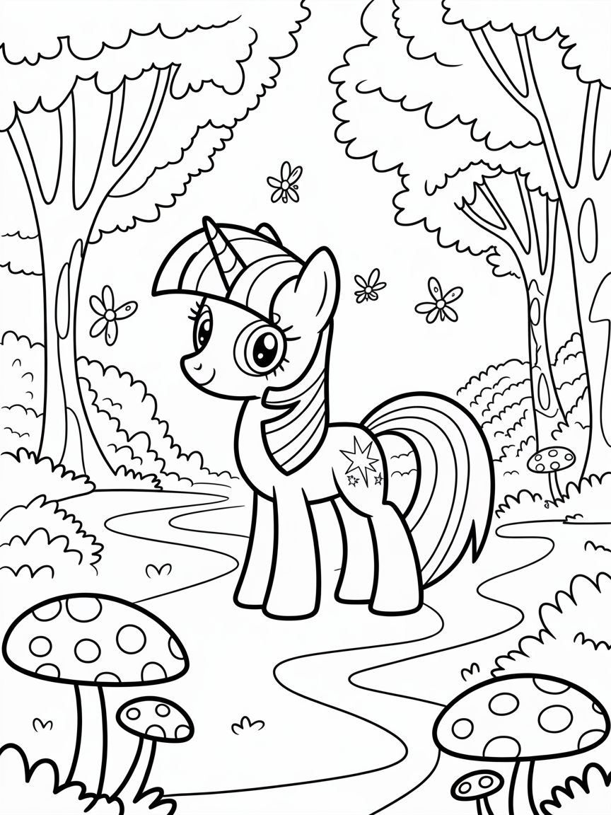 My little pony - Free Coloring Page
