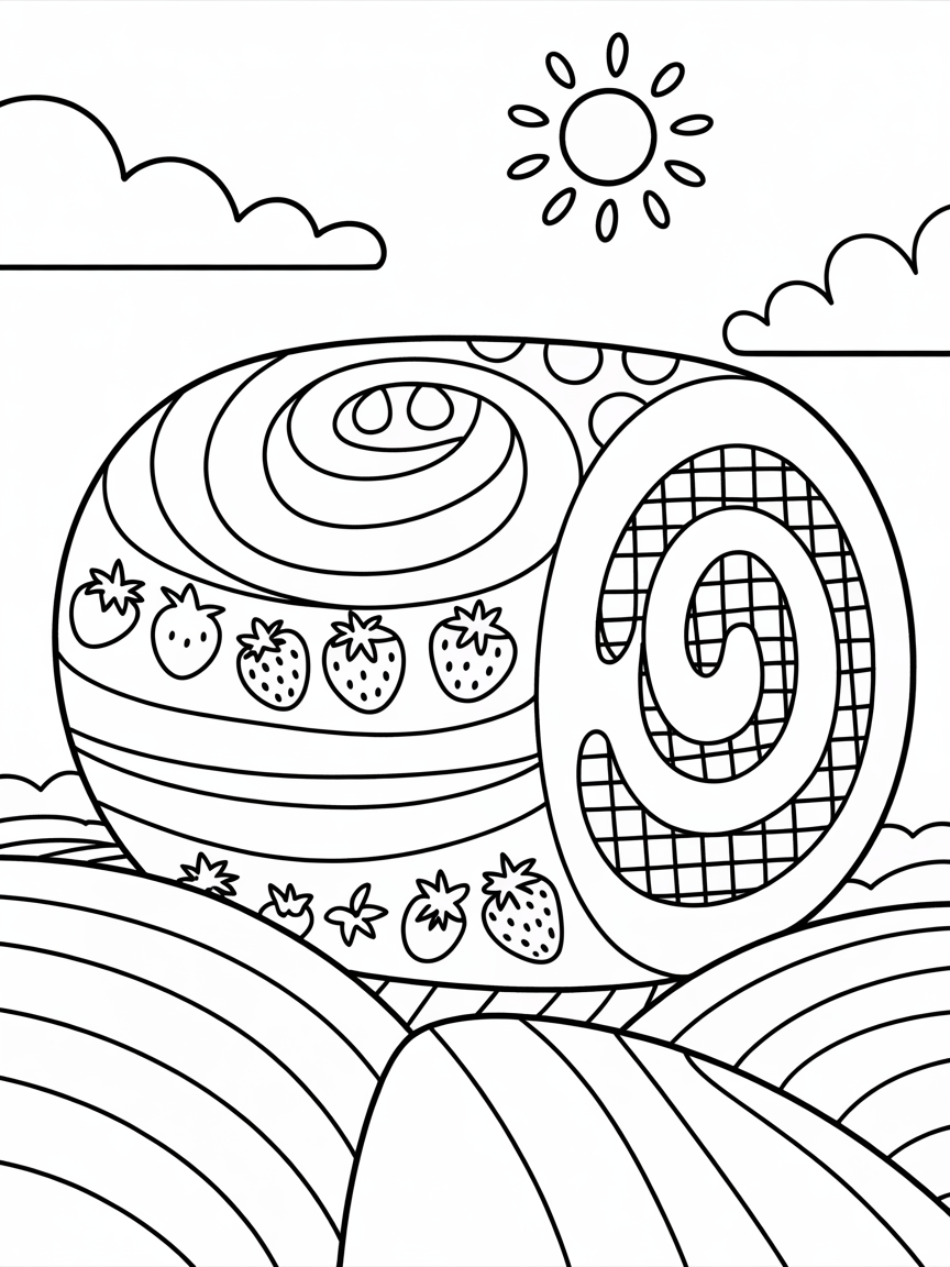 jelly roll - Free Coloring Page