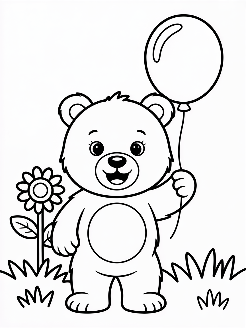 Osos - Free Coloring Page