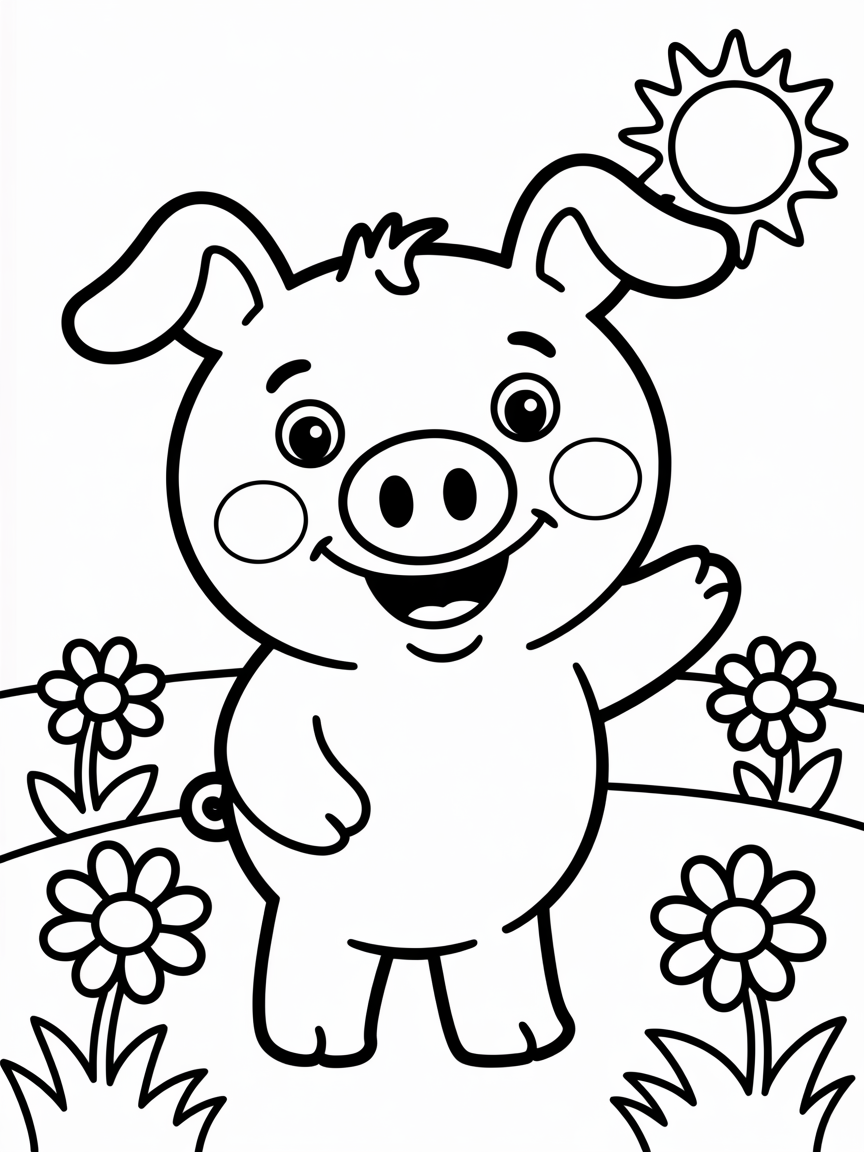 pinky - Free Coloring Page