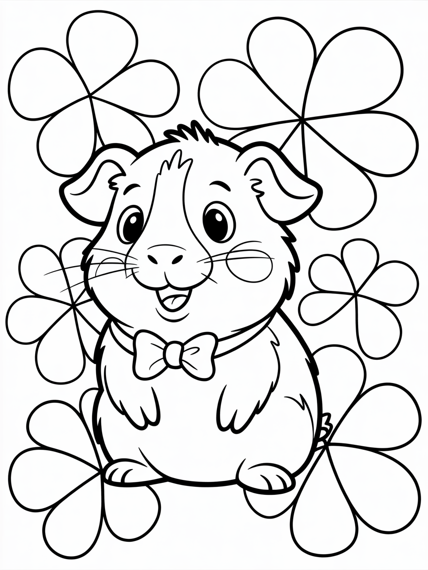 guinea pig - Free Coloring Page