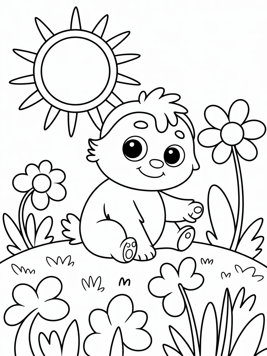 Labub - Free Coloring Page