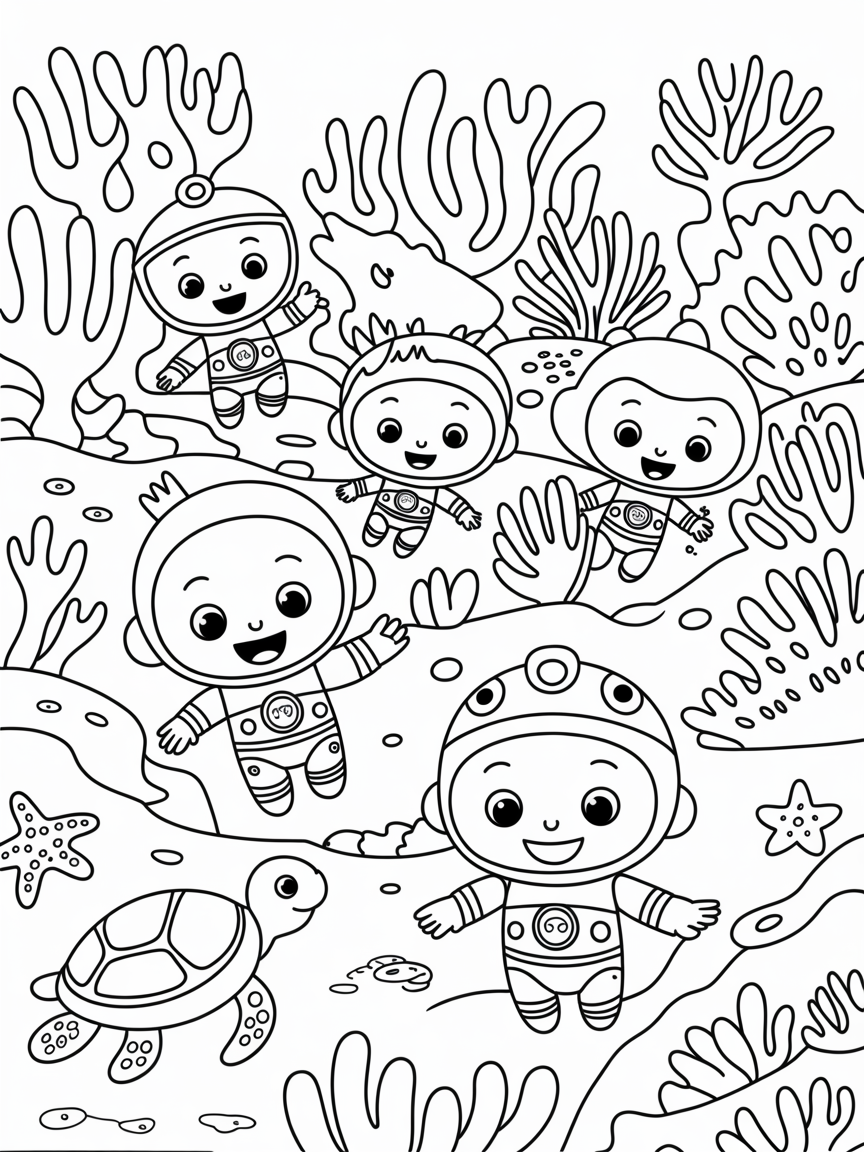 Octonauts - Free Coloring Page
