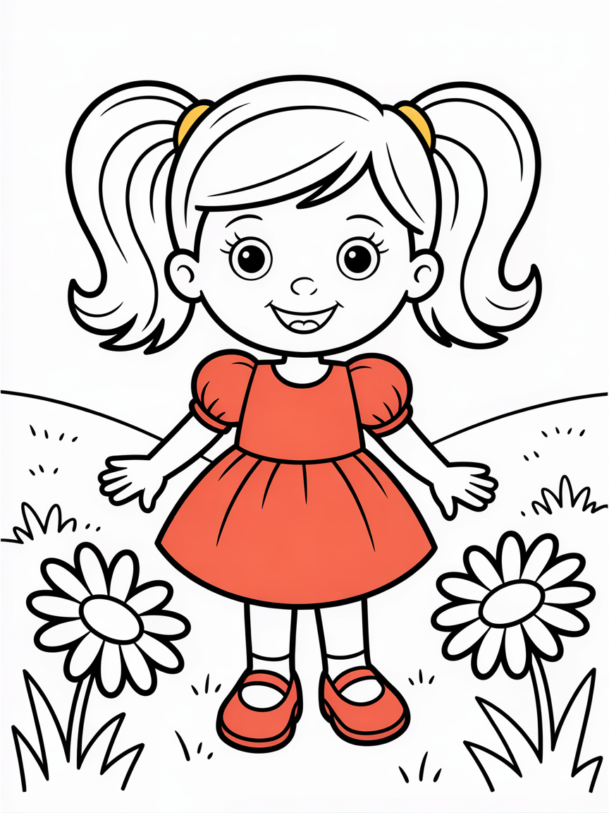 Natascha - Free Coloring Page