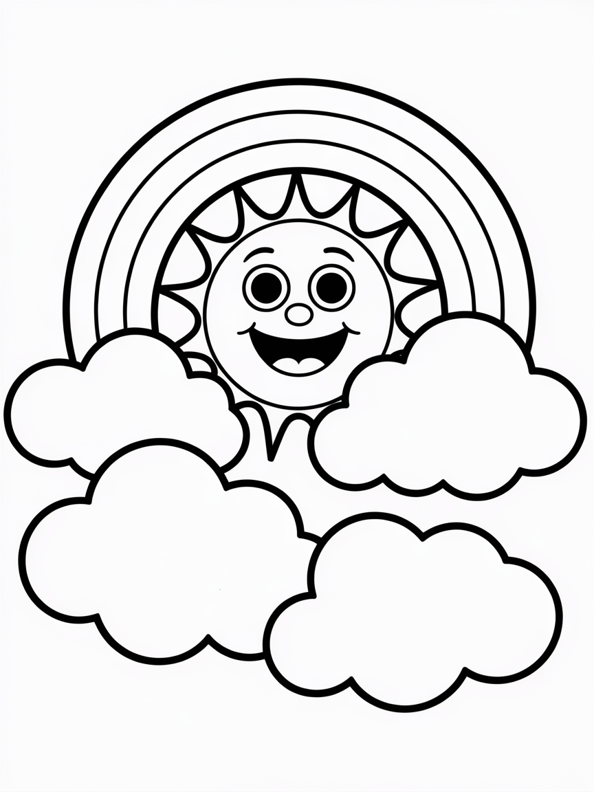 Cheer - Free Coloring Page