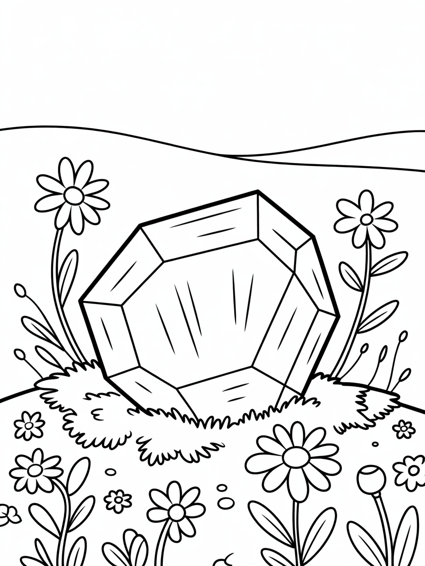 Amethyst - Free Coloring Page