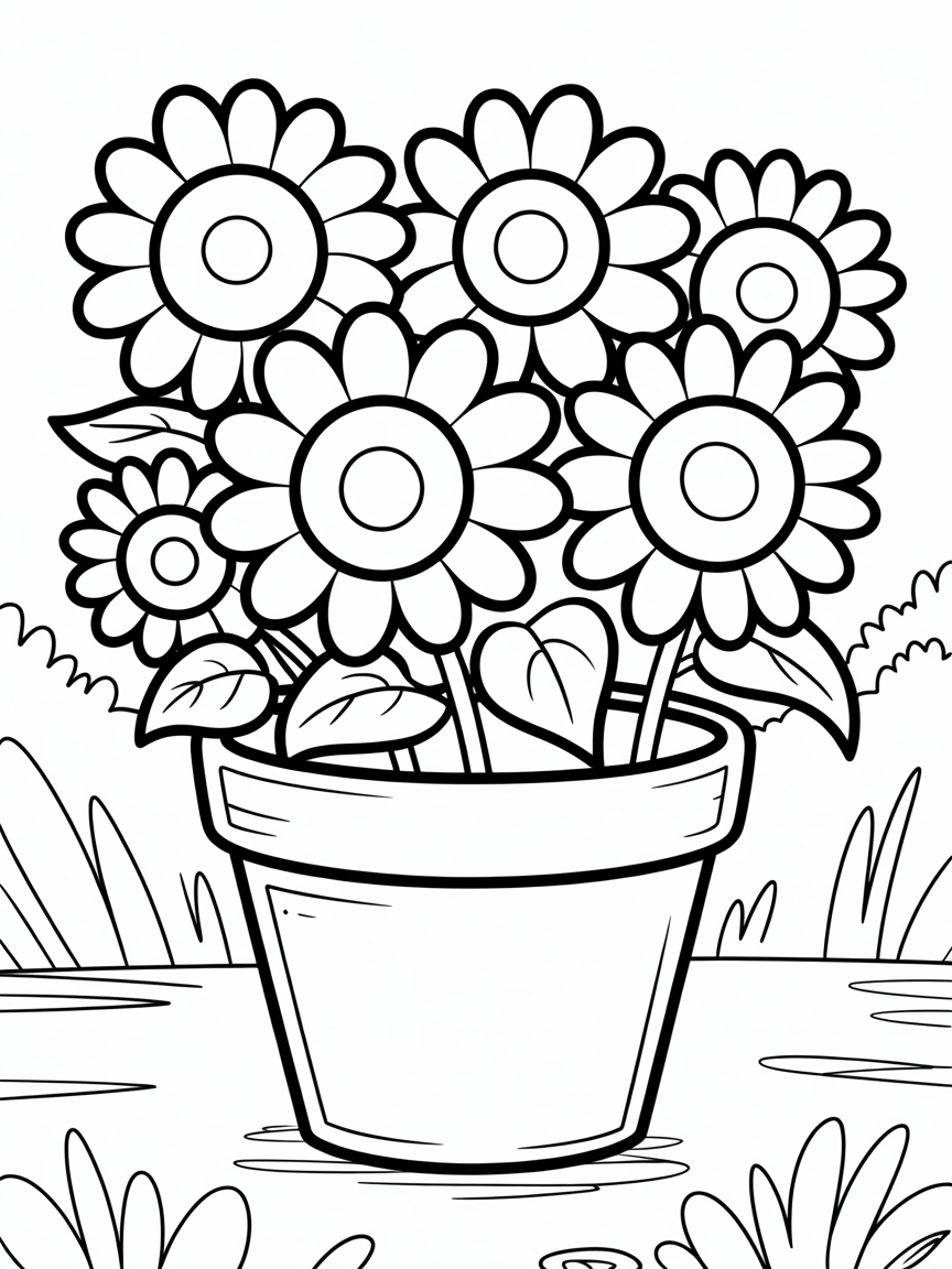 Perpect warm terricotta - Free Coloring Page