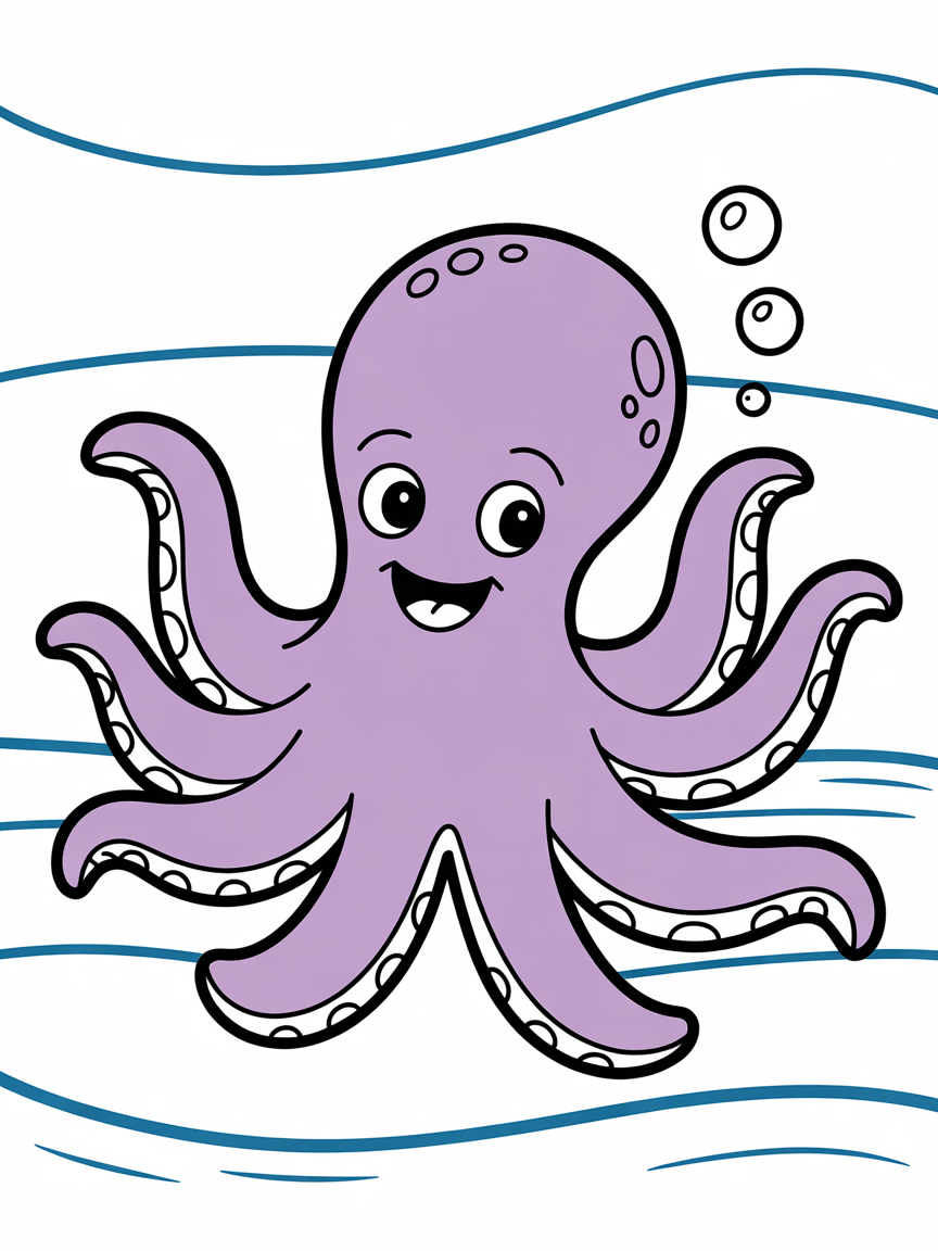 Purple - Free Coloring Page