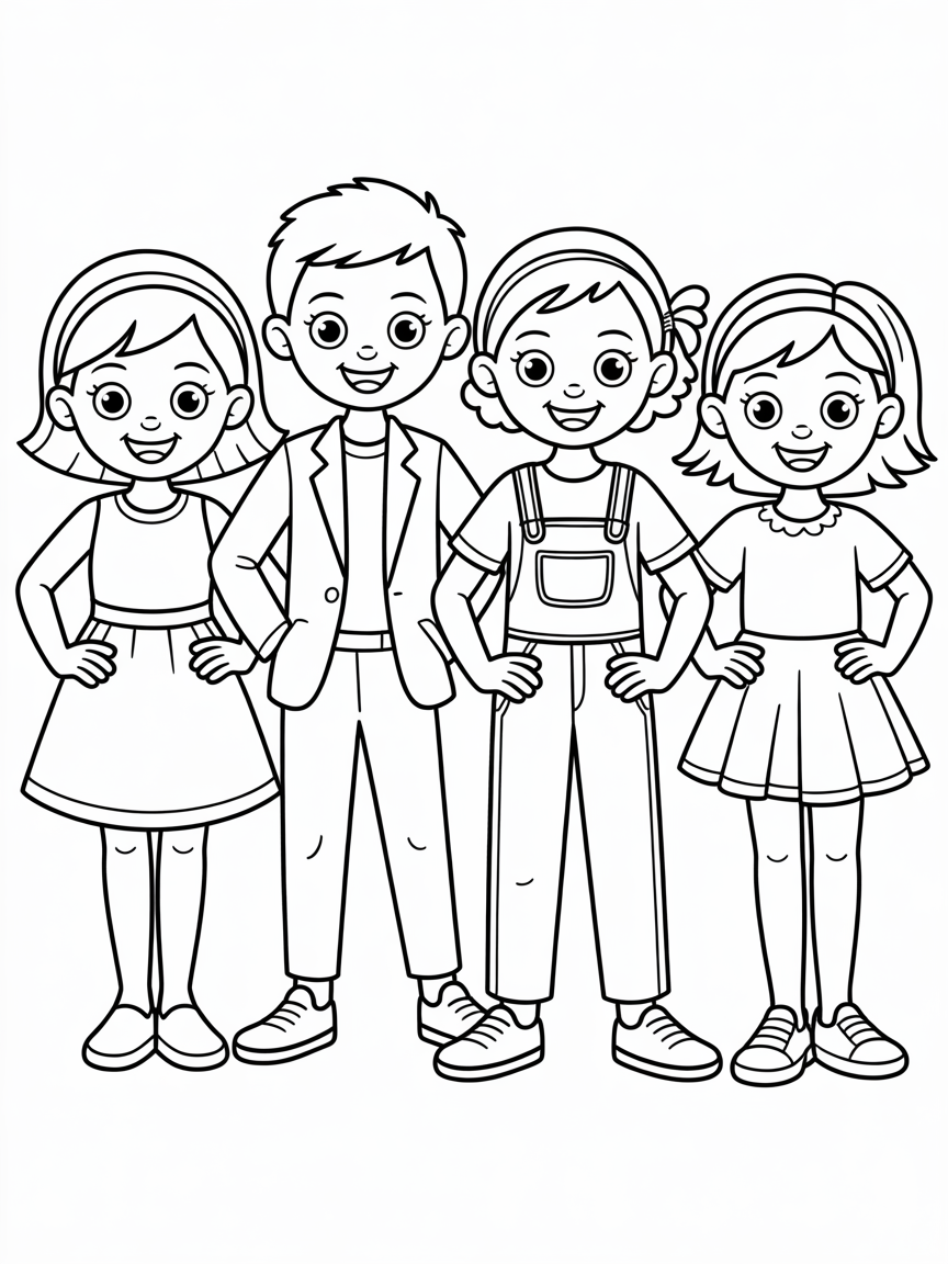 Fashion - Free Coloring Page