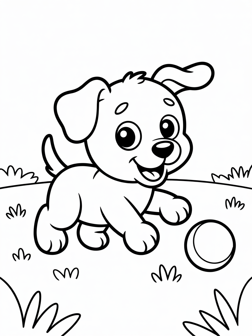 Dash - Free Coloring Page