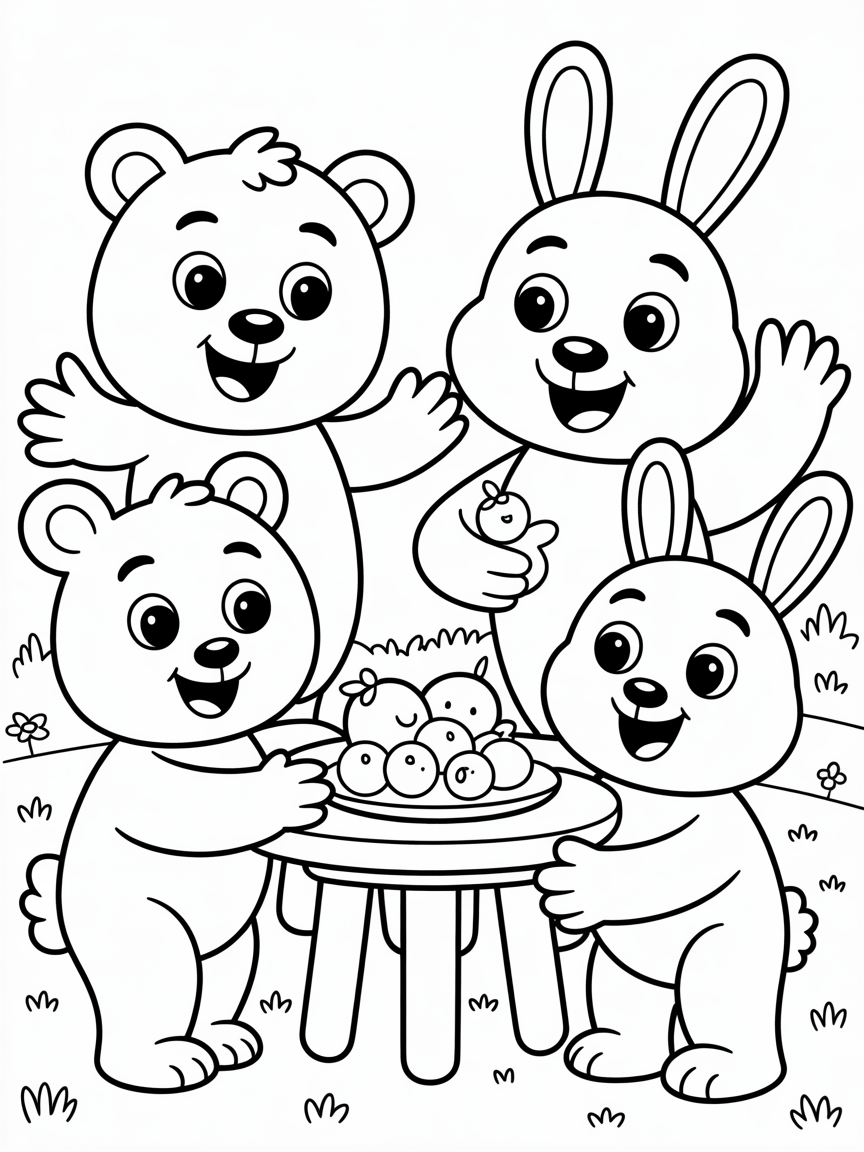 Be kind to others - Free Coloring Page
