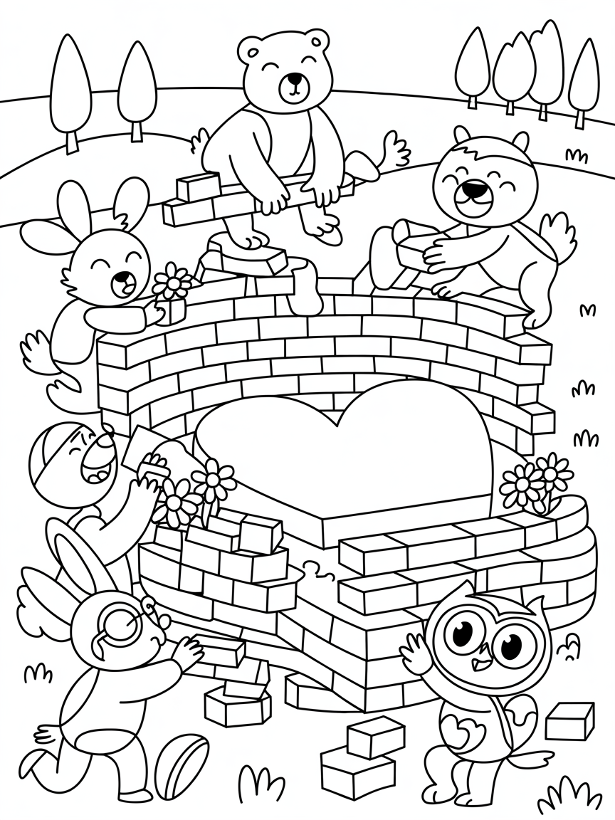 Be kind - Free Coloring Page