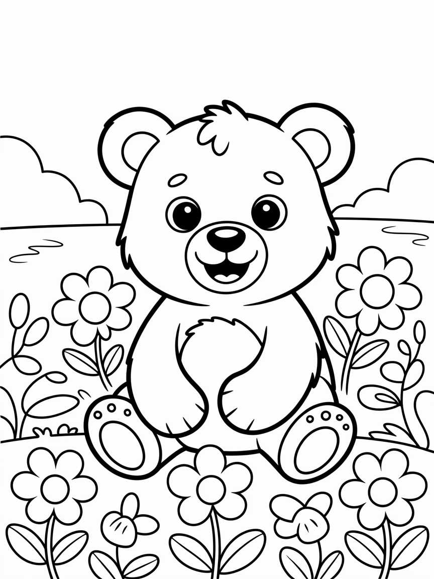 Lovely - Free Coloring Page