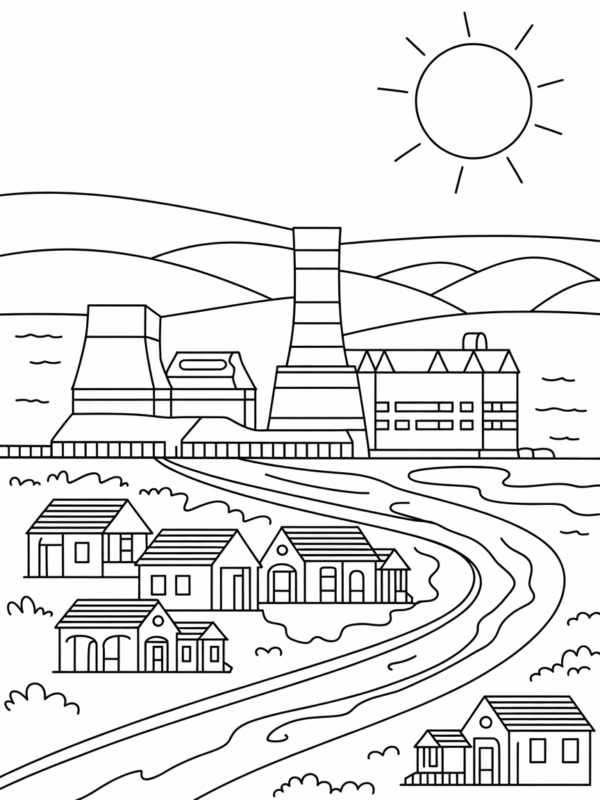 Port Pirie - Free Coloring Page